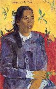 Paul Gauguin Woman with a Flower china oil painting artist